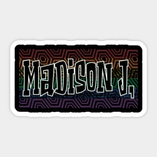 LGBTQ PATTERN AMERICA MADISON Sticker